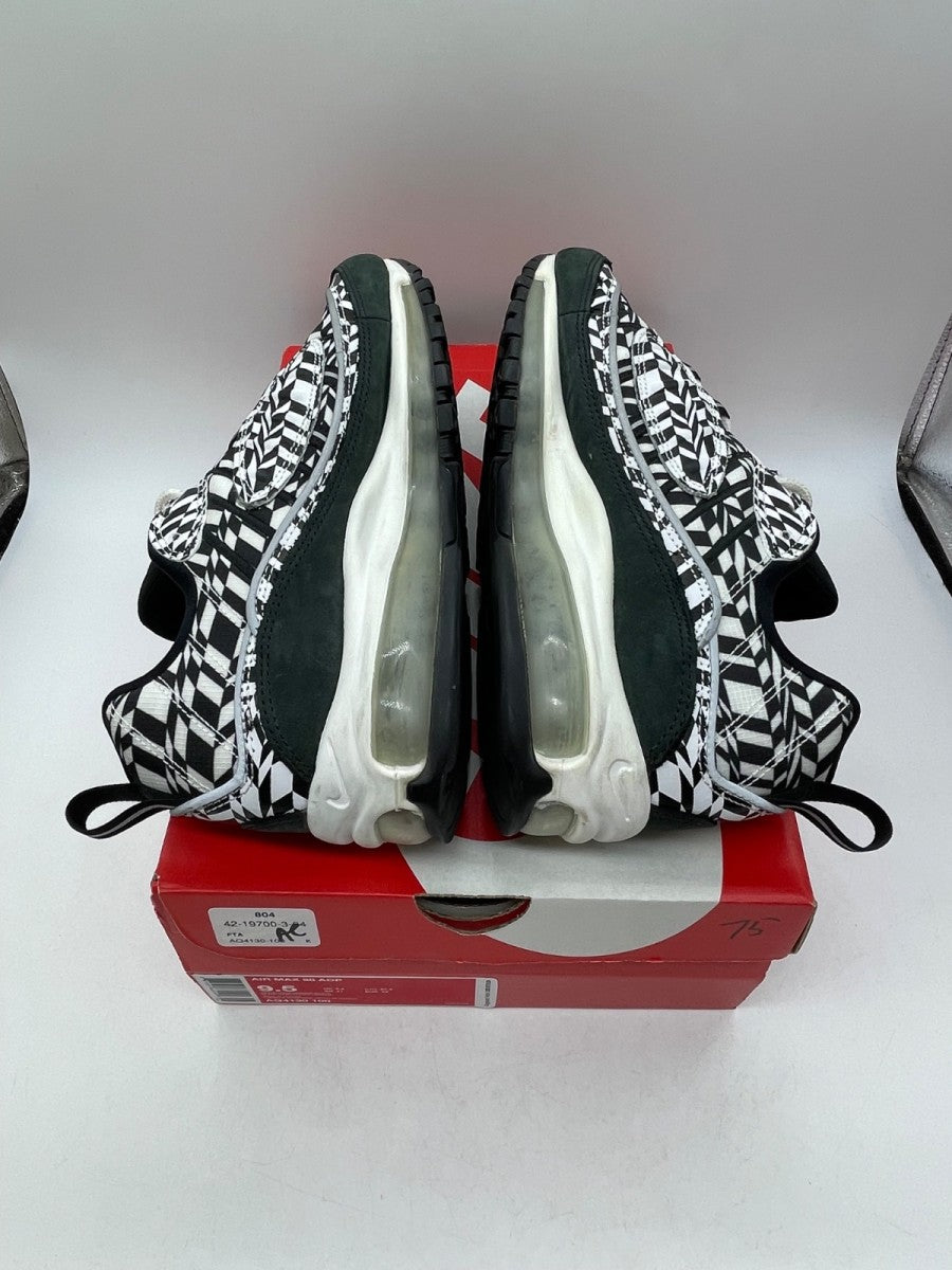 Nike Air Max 98 AOP Black 9.5 (Moderately Worn Pre-Owned) - Image 6