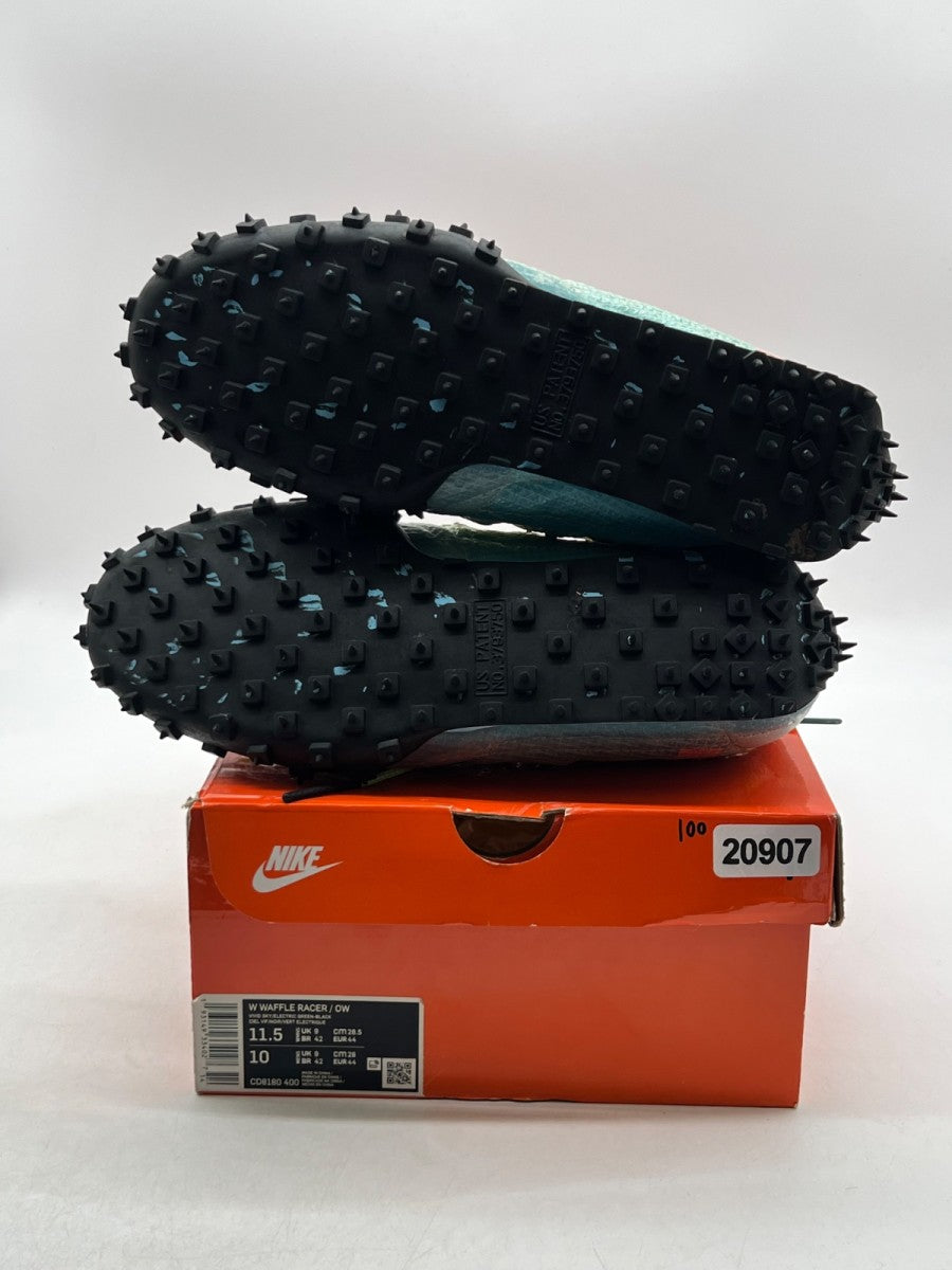 Nike Waffle Racer Off-White Vivid Sky (Women's) 11.5W (Lightly Worn Pre-Owned) - Image 7