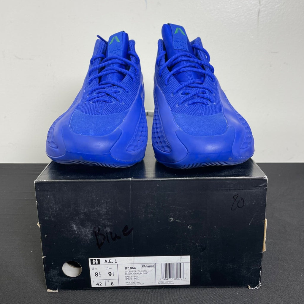 adidas AE 1 Velocity Blue 8.5 (Moderately Worn Pre-Owned)adidasVelocity Blue/Lime Green/Velocity Blue - Image 2