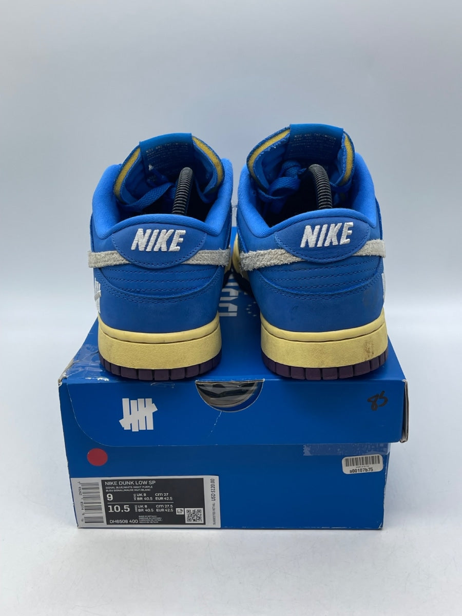 Nike Dunk Low Undefeated 5 On It Dunk vs. AF1 9 (Moderately Worn Pre-Owned)NikeSignal Blue/White-Night Purple - Image 3
