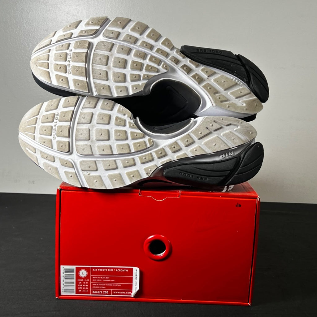 Nike Air Presto Acronym Olive 11-12/L (Lightly Worn Pre-Owned)NikeMedium Olive/Dust-Black - Image 6