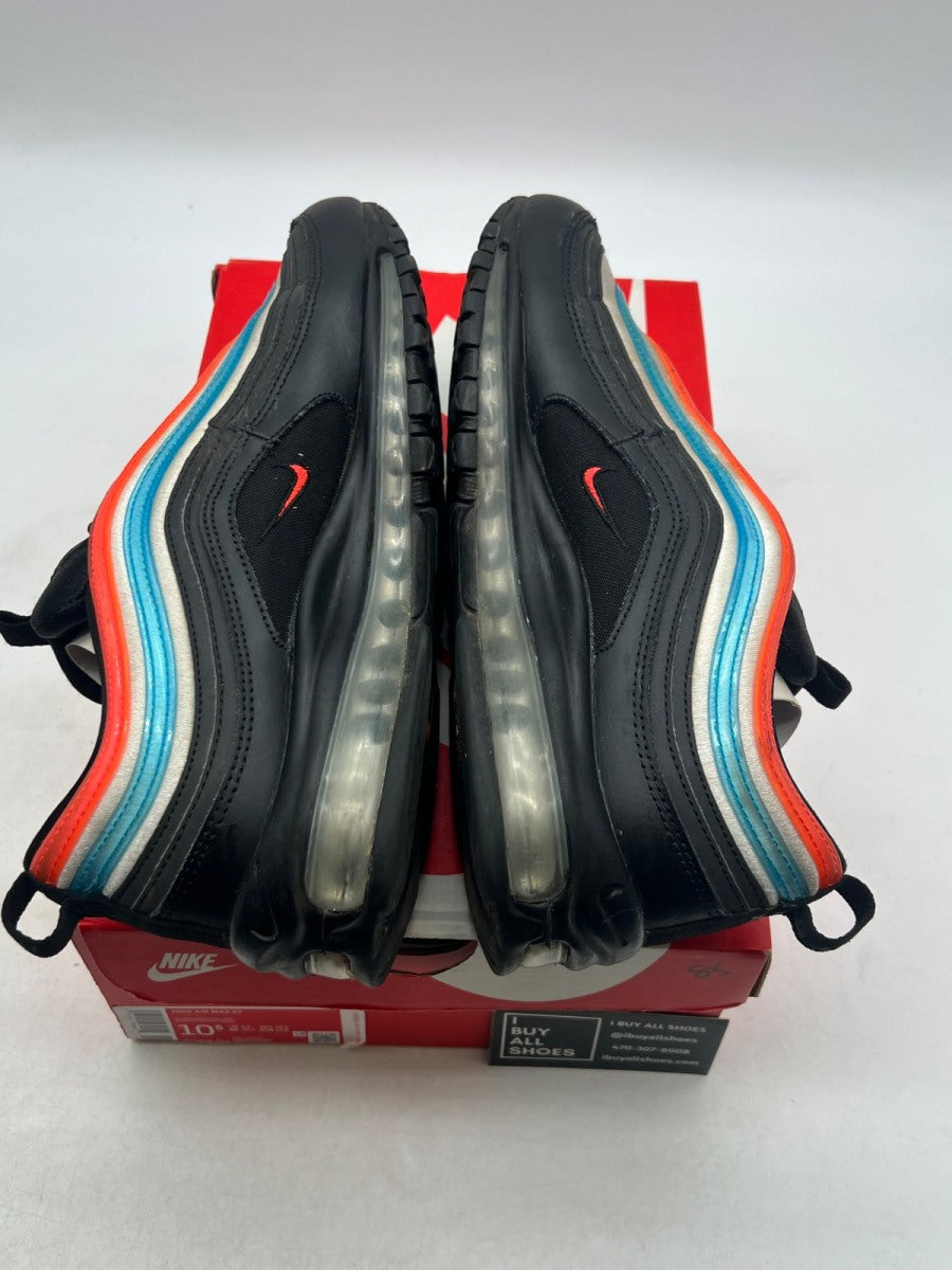 Nike Air Max 97 Black Red Silver 10.5 (Moderately Worn Pre-Owned) - Image 7