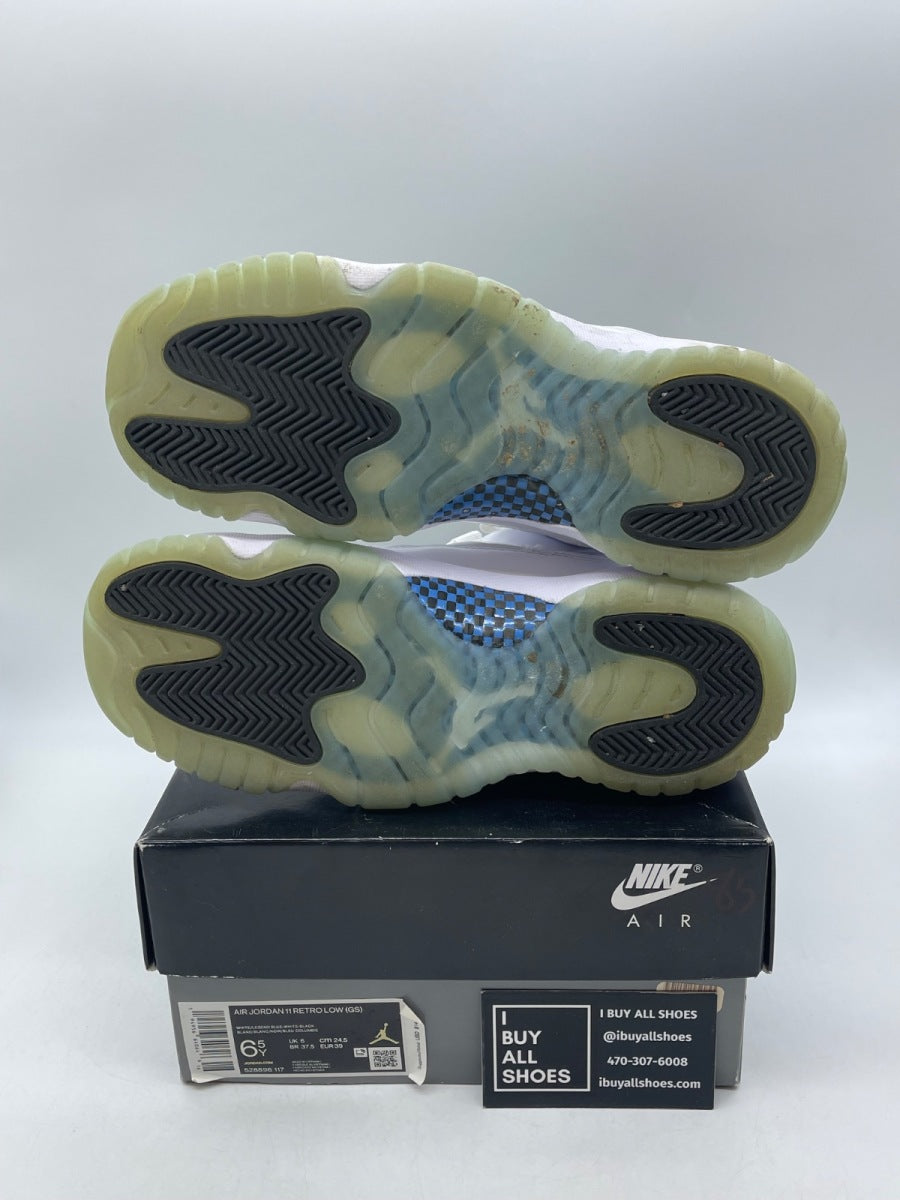 Jordan 11 Retro Low Legend Blue (GS) 6.5Y (Moderately Worn Pre-Owned) - Image 7