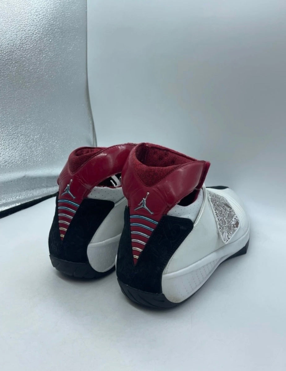 Jordan 20 OG White Laser 14 (Moderately Worn Pre-Owned)JordanWhite/Varsity Red-Black - Image 2