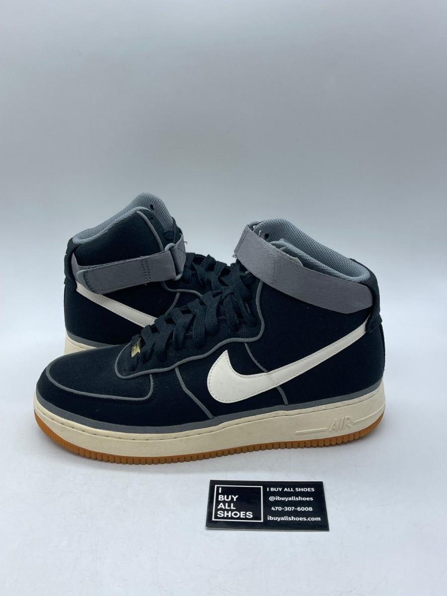 Nike Air Force 1 High 07 LV8 'Black Orange Gum' 11.5 (Moderately Worn Pre-Owned) - Image 1