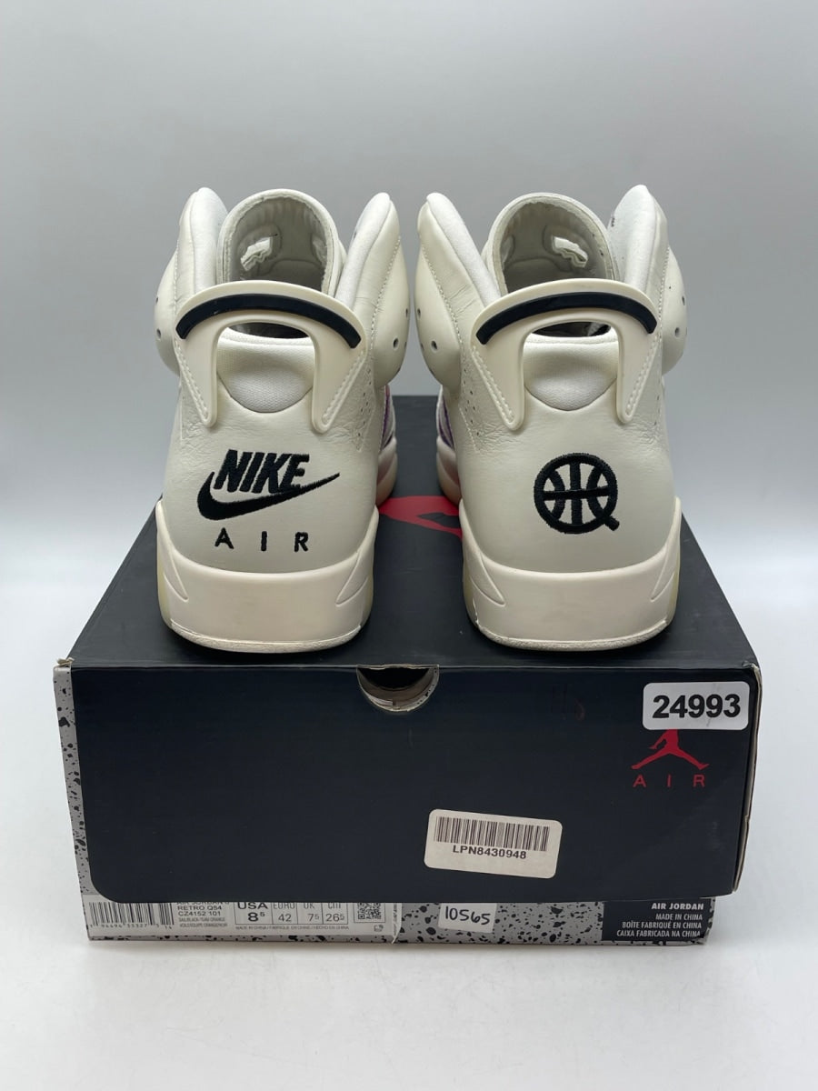 Jordan 6 Retro Quai 54 (2020) 8.5 (Moderately Worn Pre-Owned)JordanSail/Black-Team Orange-Racer Blue - Image 3