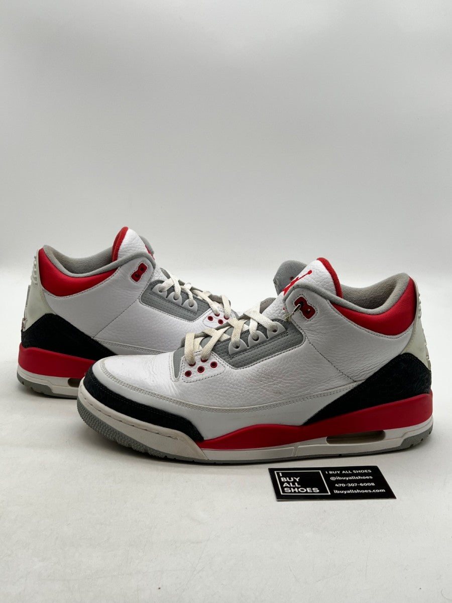 Jordan 3 Retro Fire Red (2013) 12 (Moderately Worn Pre-Owned) - Image 1