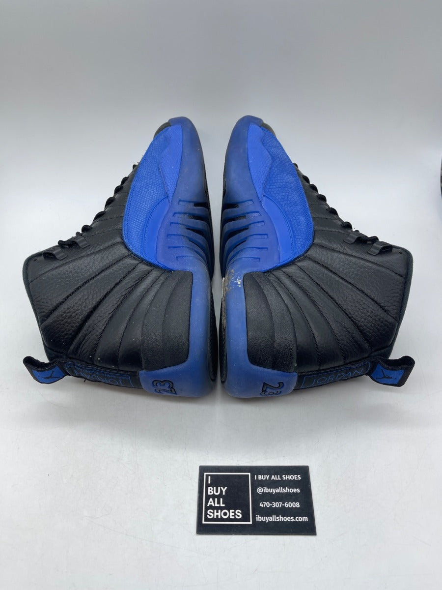 Jordan 12 Retro Black Game Royal 13 (Heavily Worn Pre-Owned) - Image 6