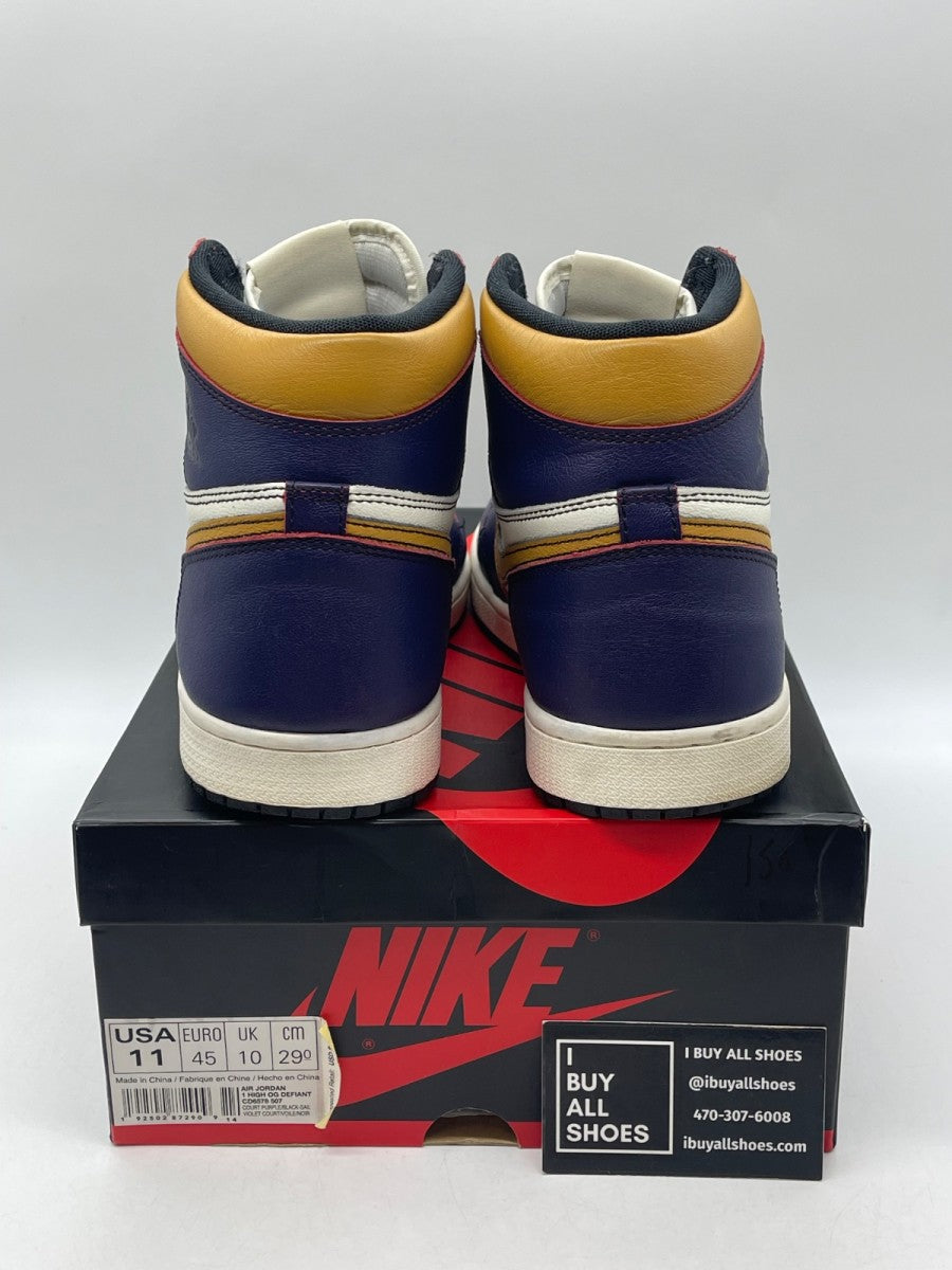 Jordan 1 Retro High OG Defiant SB LA to Chicago 11 (Moderately Worn Pre-Owned) - Image 3