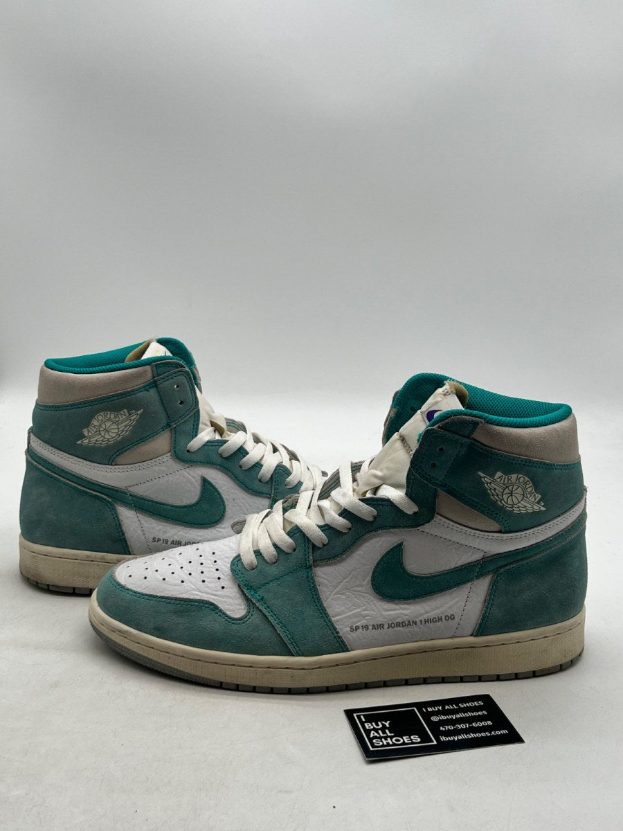 Jordan 1 Retro High Turbo Green 13 (Lightly Worn Pre-Owned) - Image 1