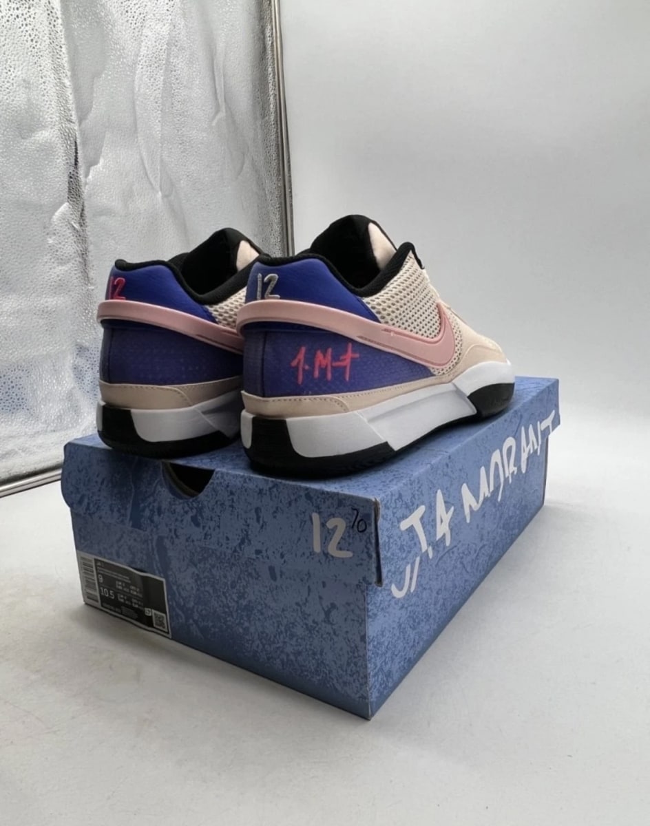 Nike Ja 1 Guava Ice 9 (Lightly Worn Pre-Owned)NikeGuava Ice/Medium Soft Pink/White/Black/Light Ultramarine/Hyper Pink - Image 3