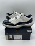 Jordan 11 Retro Low Concord 8 (Moderately Worn Pre-Owned)JordanWhite/Black-Concord - Image 1