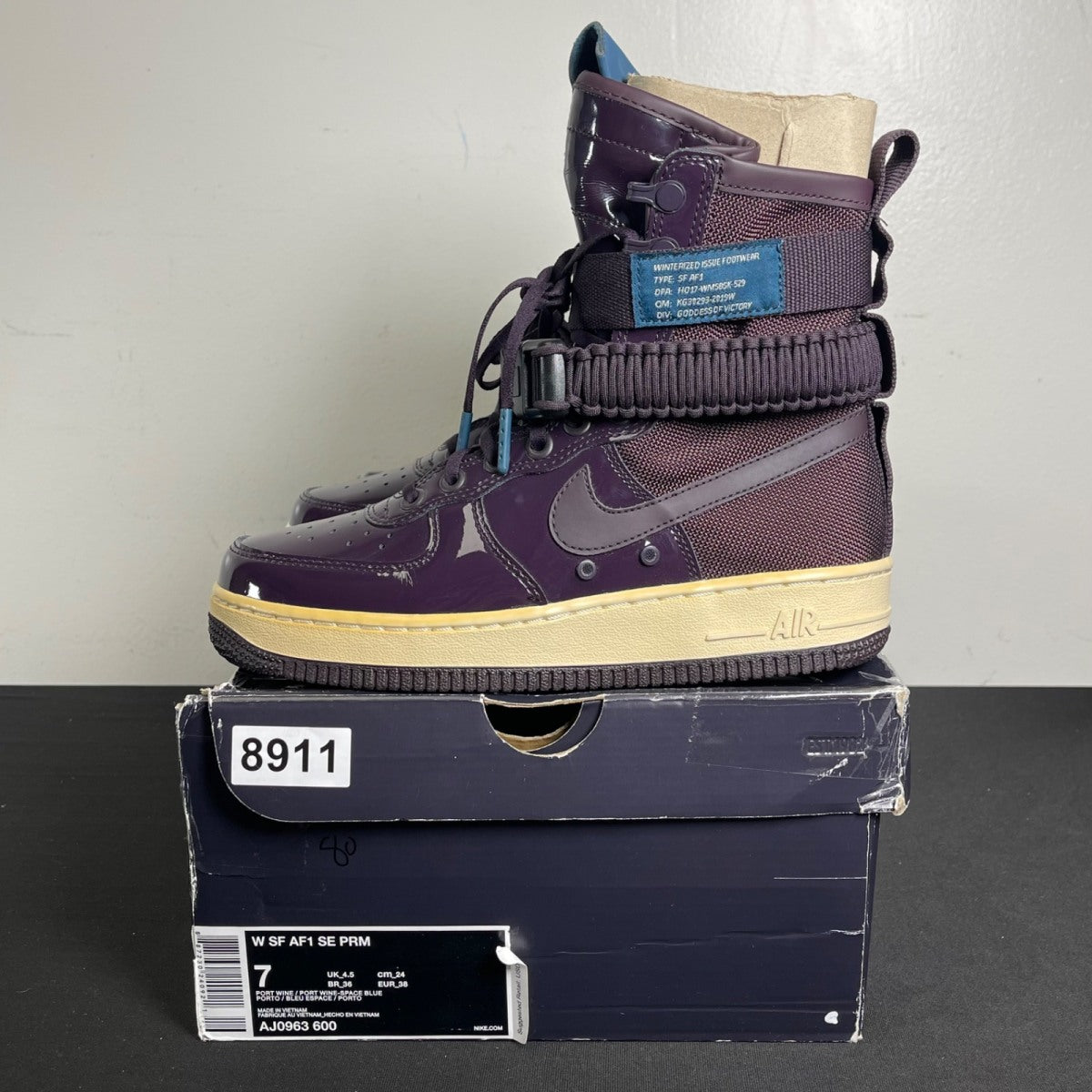 Nike SF Air Force 1 High Ruby Rose Force Is Female Port Wine (Women's) (Size 7W) - Image 3