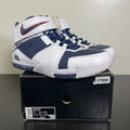 Nike LeBron Zoom 2 Midnight Navy (2022) 13 (Moderately Worn Pre-Owned)NikeMidnight Navy/Midnight Navy-White-Varsity Crimson - Image 1