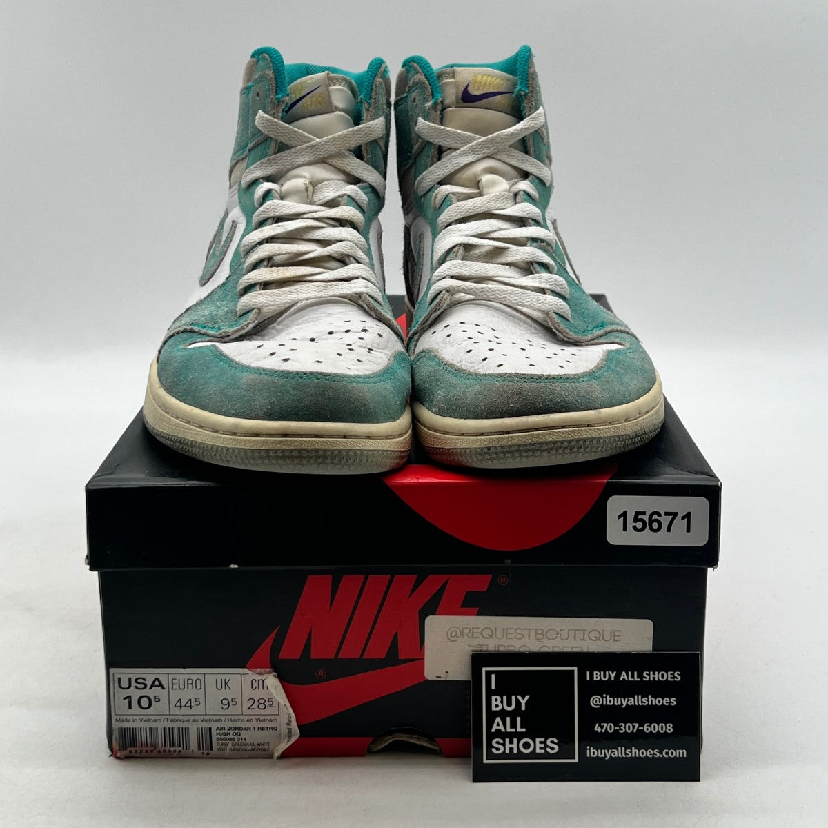 Jordan 1 Retro High Turbo Green - Image 2