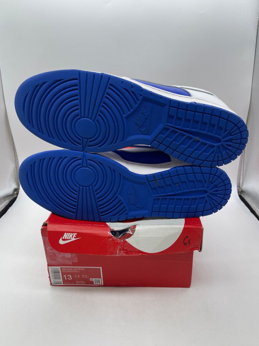 Nike Dunk Low Racer Blue White (Size 13) Moderately Worn - Image 7