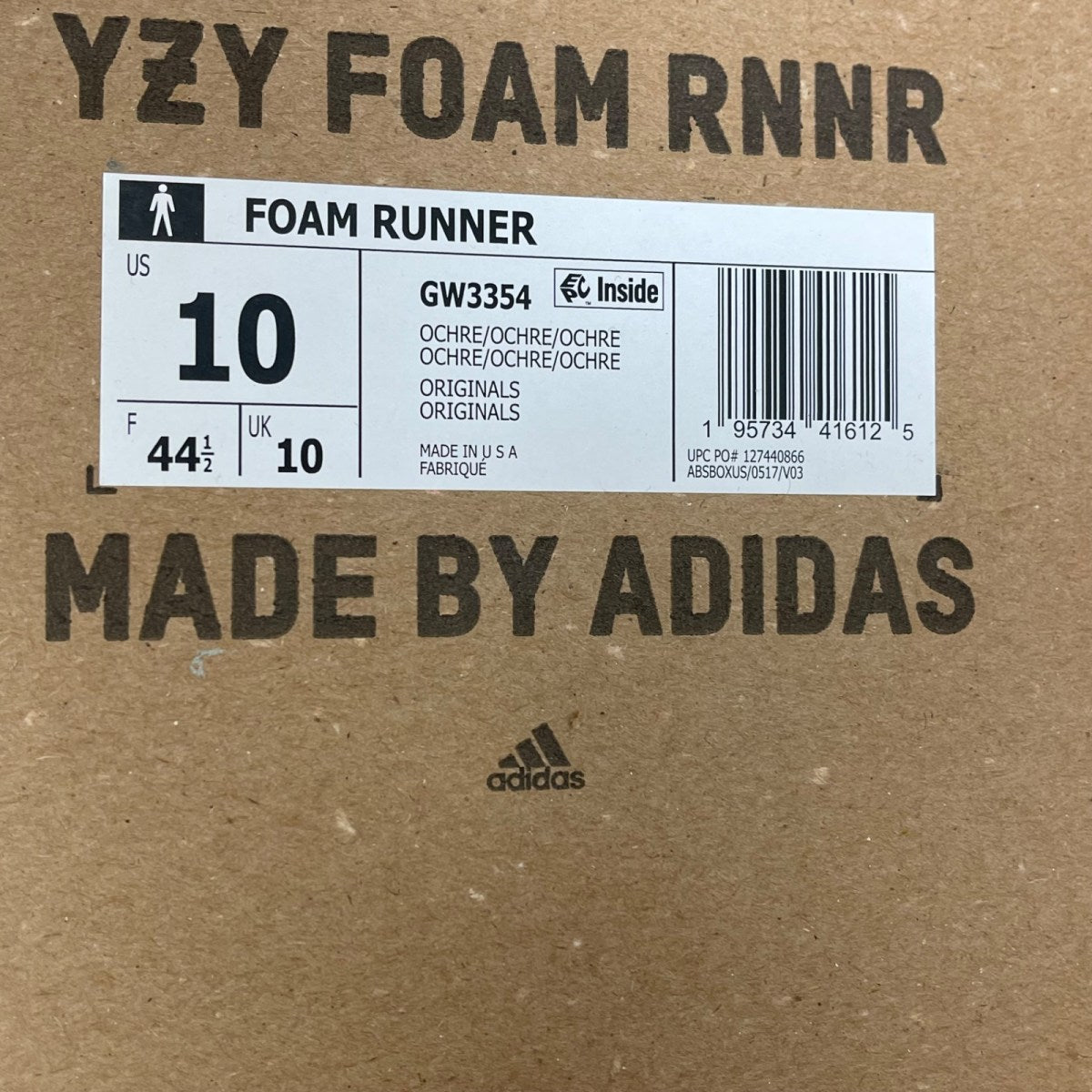 adidas Yeezy Foam RNNR Ochre 10 (Moderately Worn Pre-Owned)adidasOchre/Ochre/Ochre - Image 7
