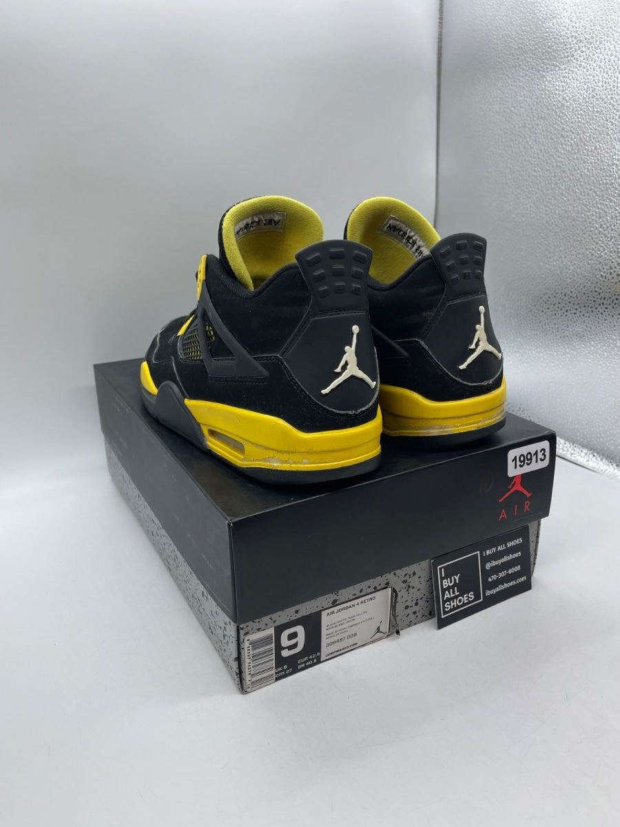 Jordan 4 Retro Thunder (2012) 9 (Moderately Worn Pre-Owned) - Image 4