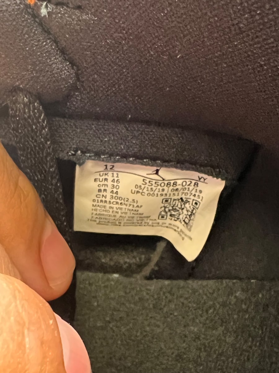 Jordan 1 Retro High Shattered Backboard 3.0 12 (Moderately Worn Pre-Owned)JordanBlack/Pale Vanilla-Starfish - Image 7