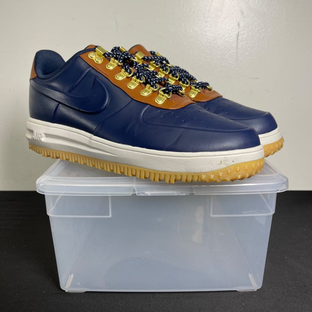 Nike Lunar Force 1 Duckboot Low Obsidian Saddle Brown (Size 9.5) - aux