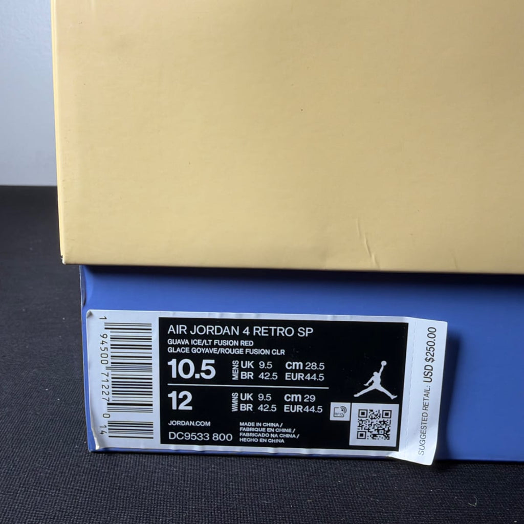 Jordan 4 Retro Union Guava Ice (Size 10.5) - aux