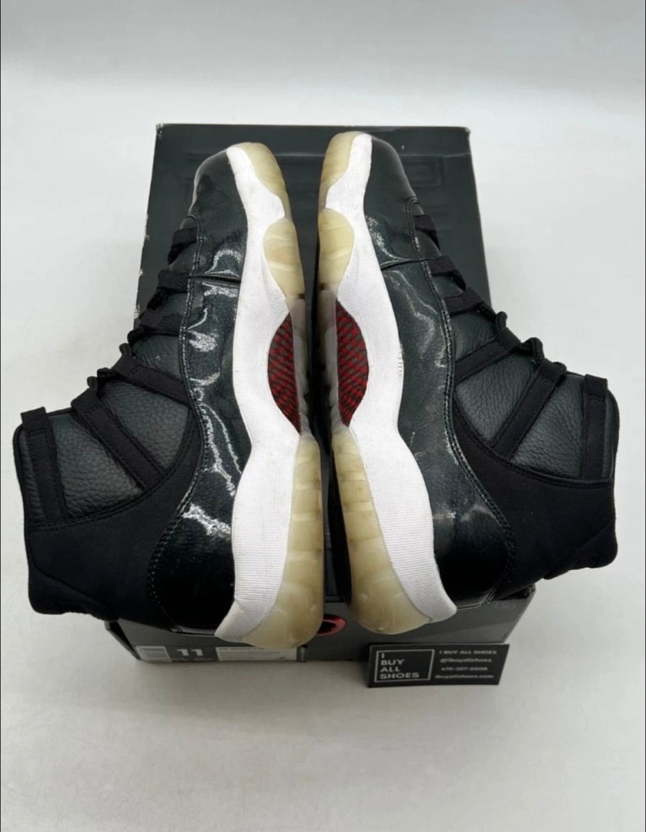 Jordan 11 Retro 72-10 11 (Lightly Worn Pre-Owned)JordanBlack/Gym Red-White-Anthracite - Image 9