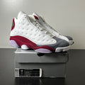 Jordan 13 Retro Grey Toe (2005) 12 (Moderately Worn Pre-Owned)JordanWhite/Team Red-Flint Grey - Image 1
