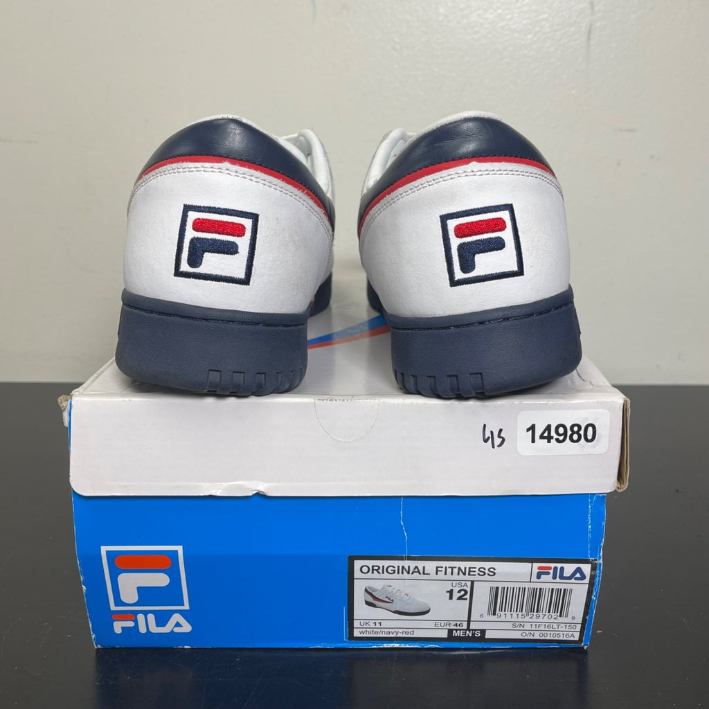 Fila Original Fitness White Navy Red 12 (Moderately Worn Pre-Owned)FilaWhite/Fila Navy-Fila Red - Image 4