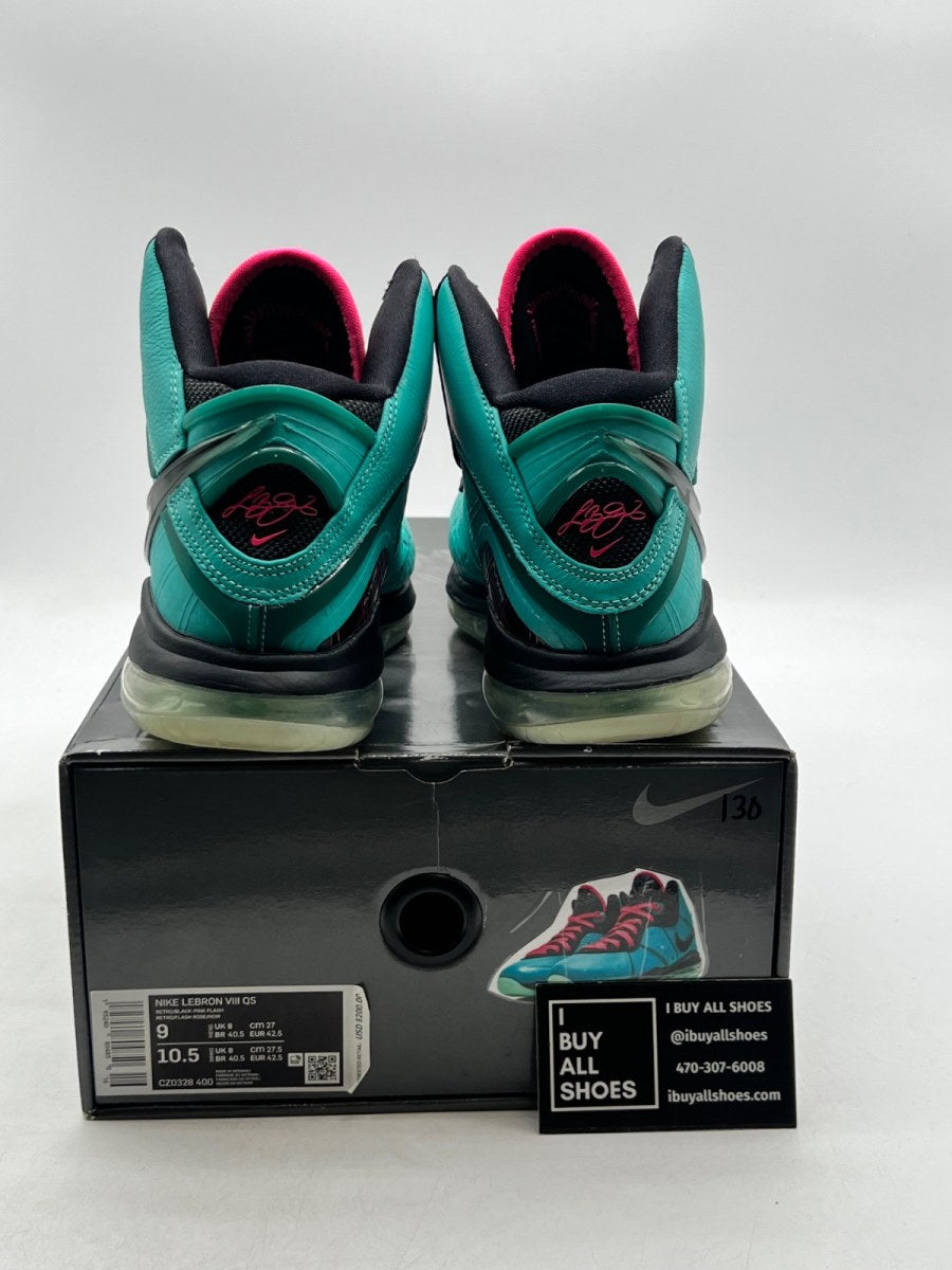 Nike LeBron 8 South Beach (2021) 9 (Lightly Worn Pre-Owned) - Image 5