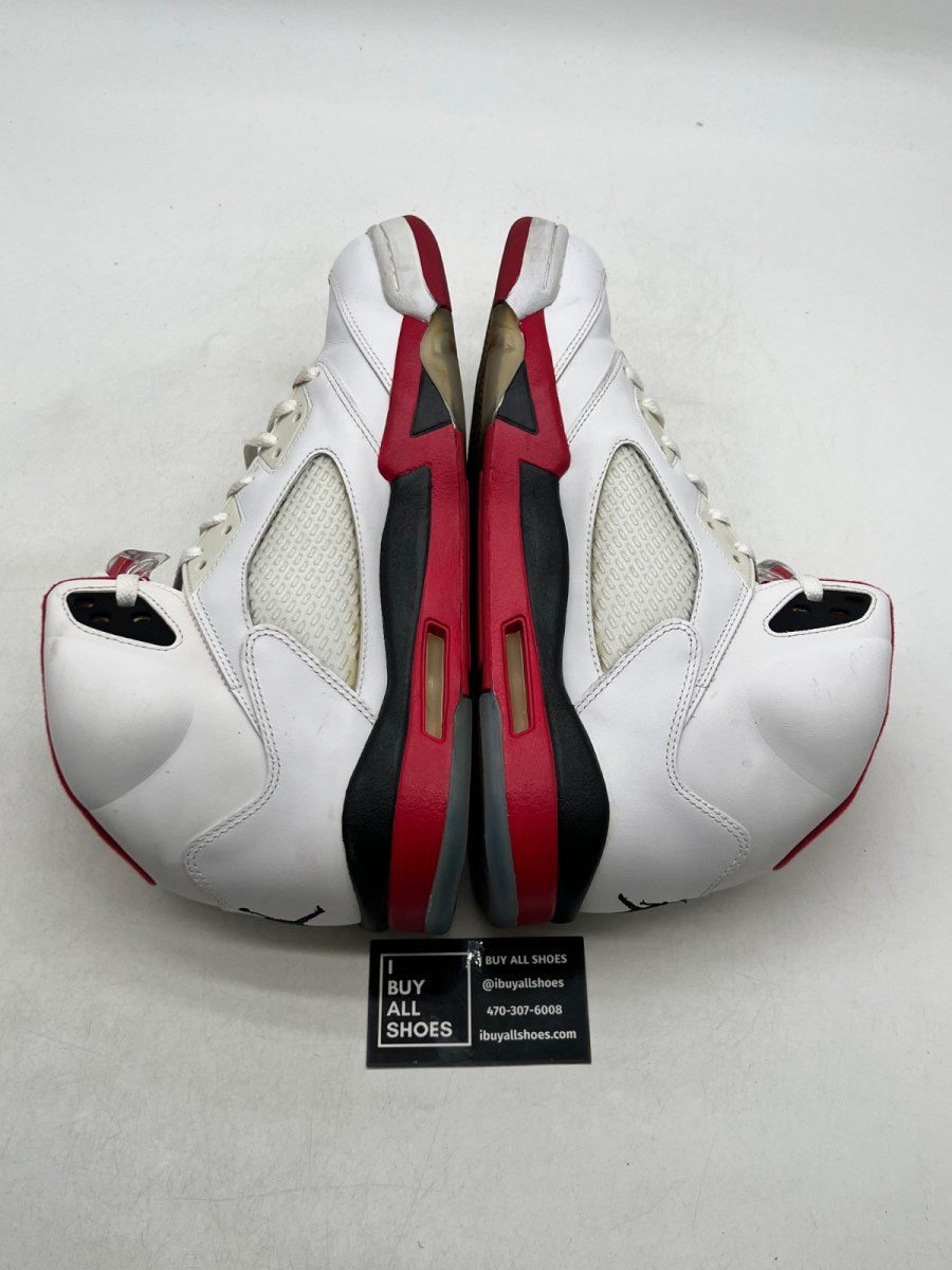 Jordan 5 Retro Fire Red Black Tongue (2013) 13 (Lightly Worn Pre-Owned) - Image 6