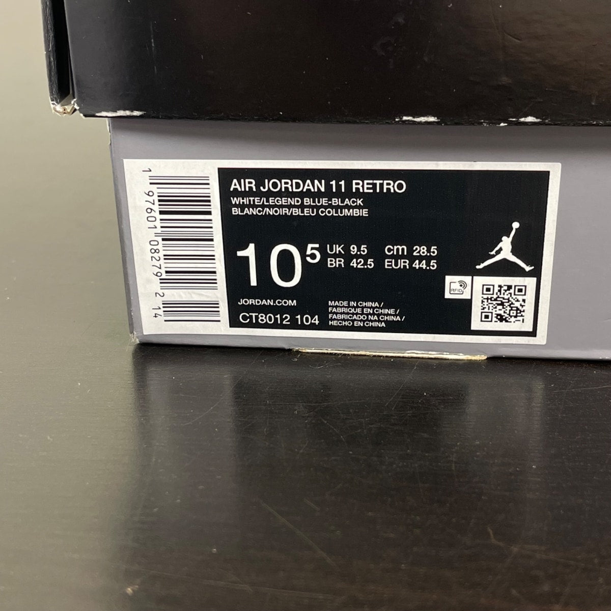 Jordan 11 Retro Legend Blue (2024) 10.5 (Moderately Worn Pre-Owned)JordanWhite/Legend Blue/Black - Image 7