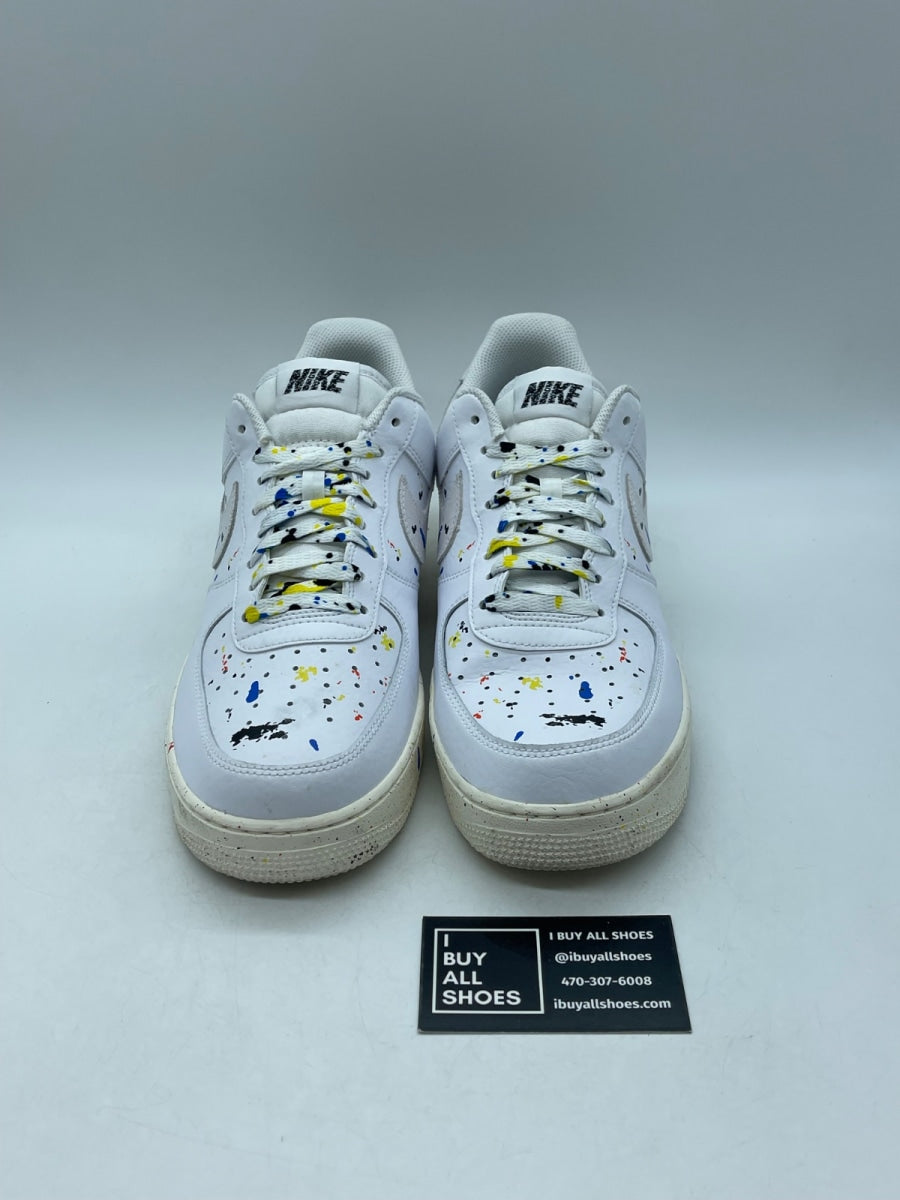 Nike Air Force 1 Low '07 LV8 Paint Splatter White 10.5 (Moderately Worn Pre-Owned) - Image 2