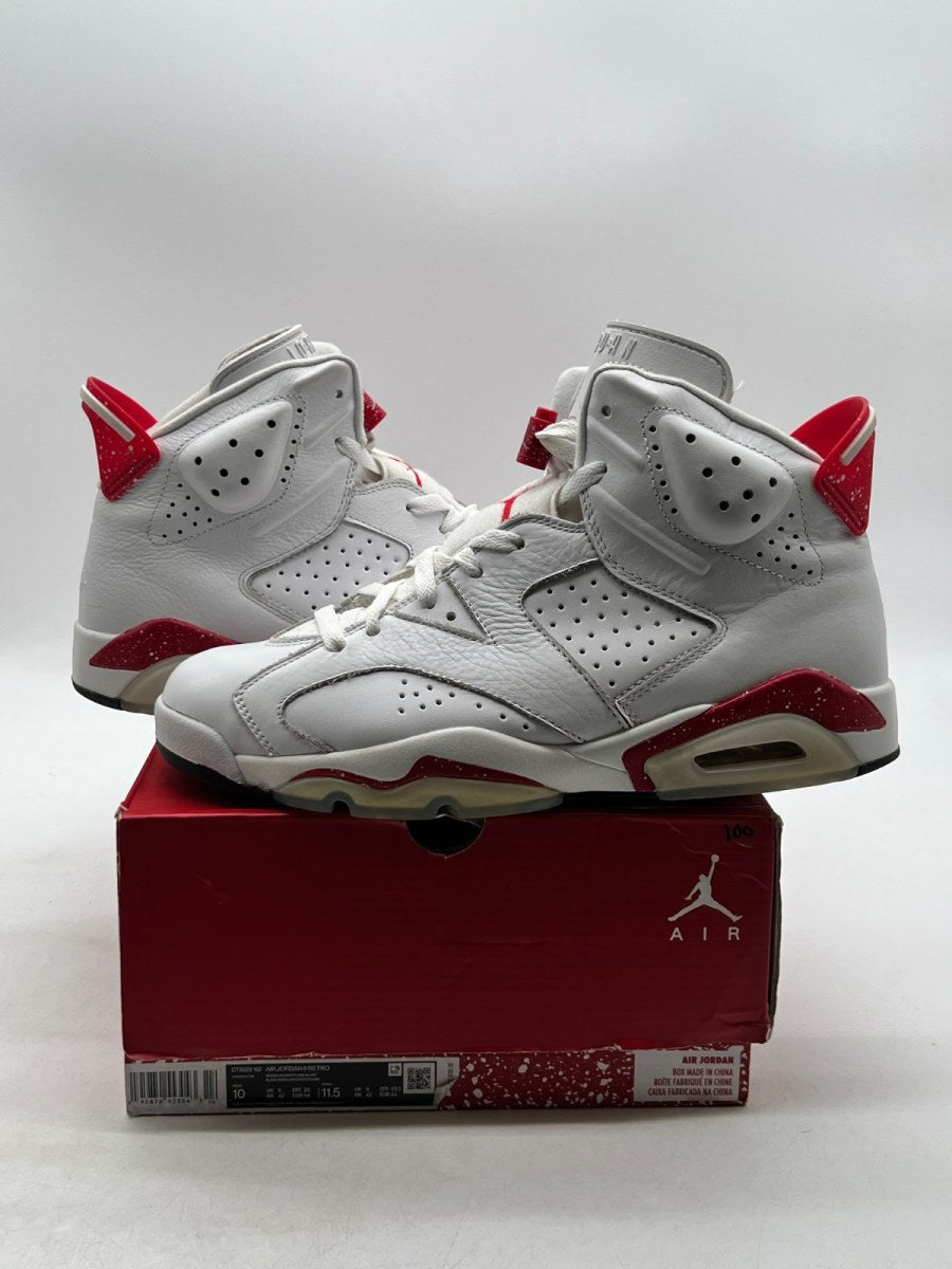 Jordan 6 Retro Red Oreo 10 (Moderately Worn Pre-Owned) - Image 1