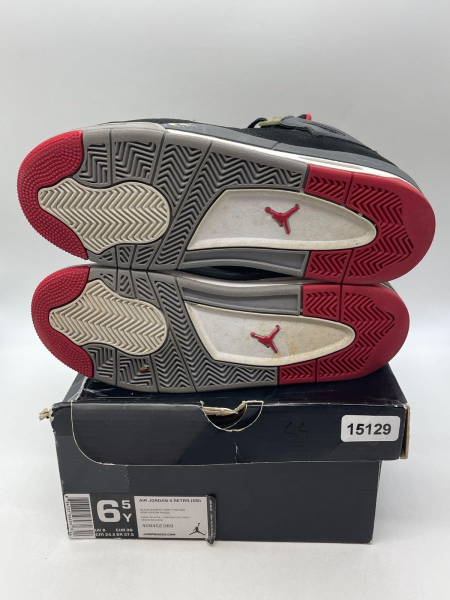 Jordan 4 Retro Black Cement (2012) (GS) (Size 6.5Y) - Image 7
