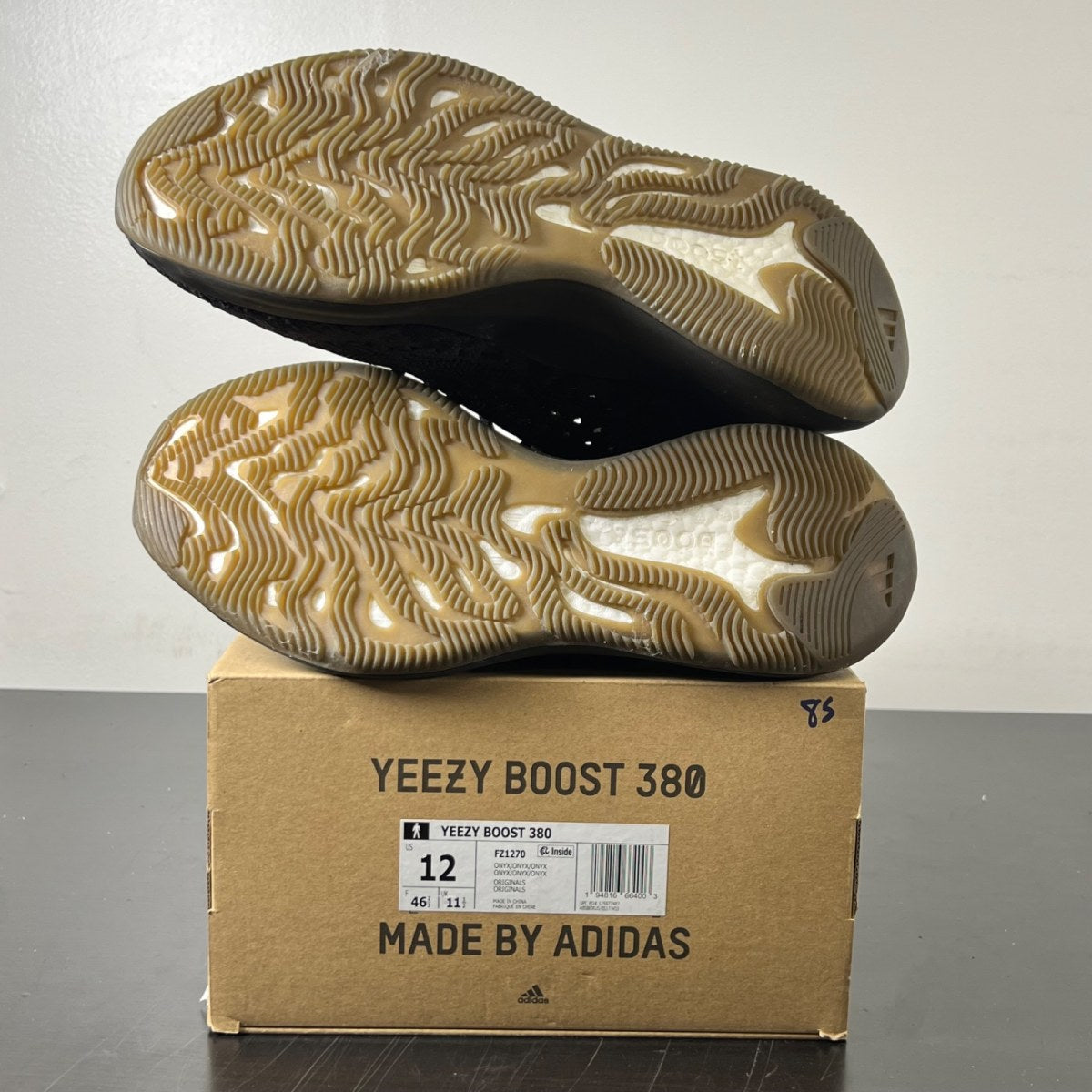 adidas Yeezy Boost 380 Onyx 12 (Lightly Worn Pre-Owned)adidasOnyx/Onyx/Onyx - Image 4