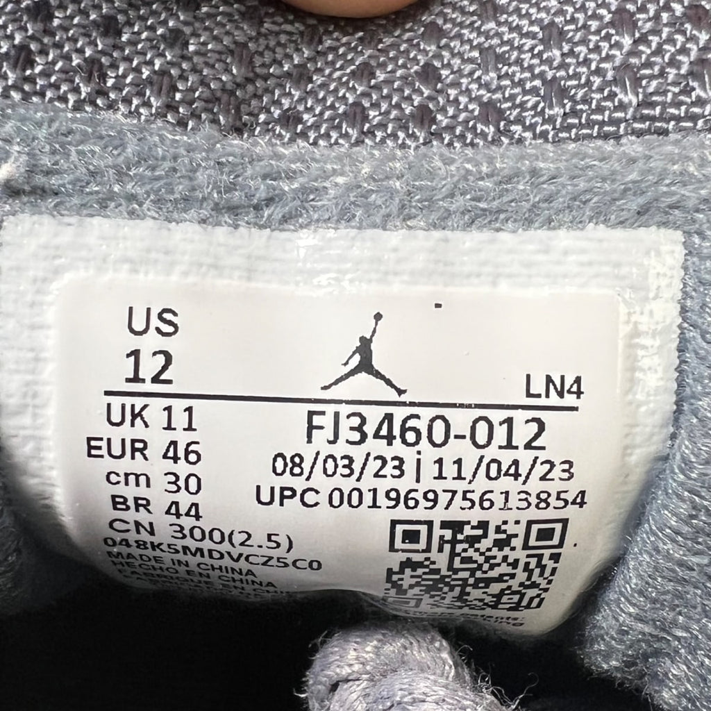 Jordan 14 Retro Flint Grey 12 (Moderately Worn Pre-Owned)JordanFlint Grey/Stealth Grey/White - Image 7