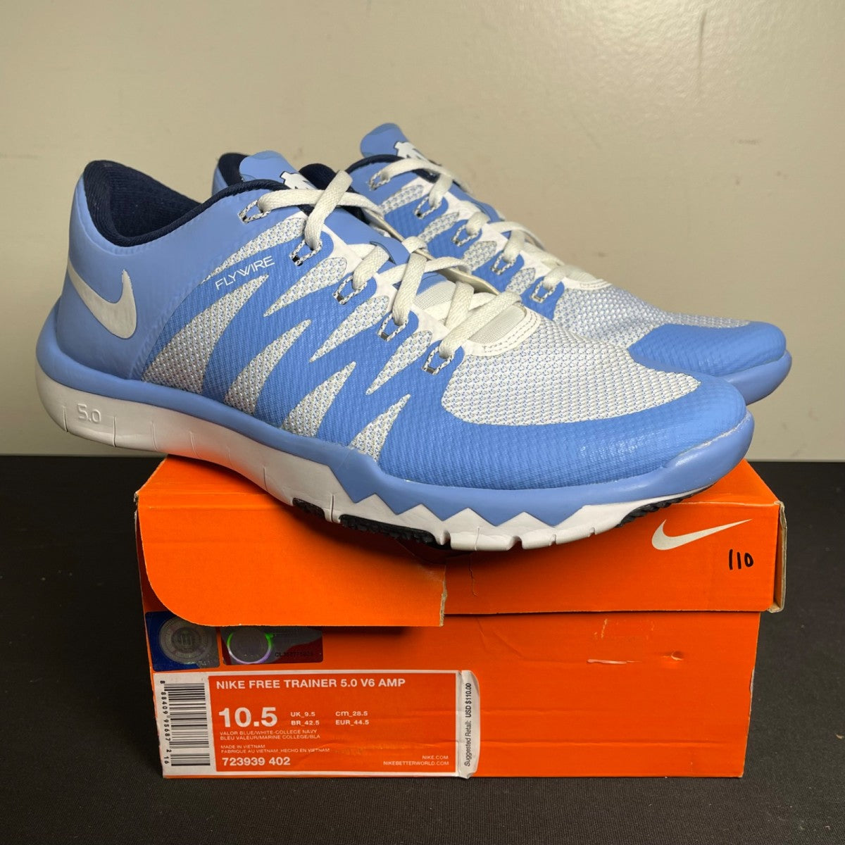Nike Free Trainer 5.0 V6 Amp 'UNC' (Size 10.5) - Image 1