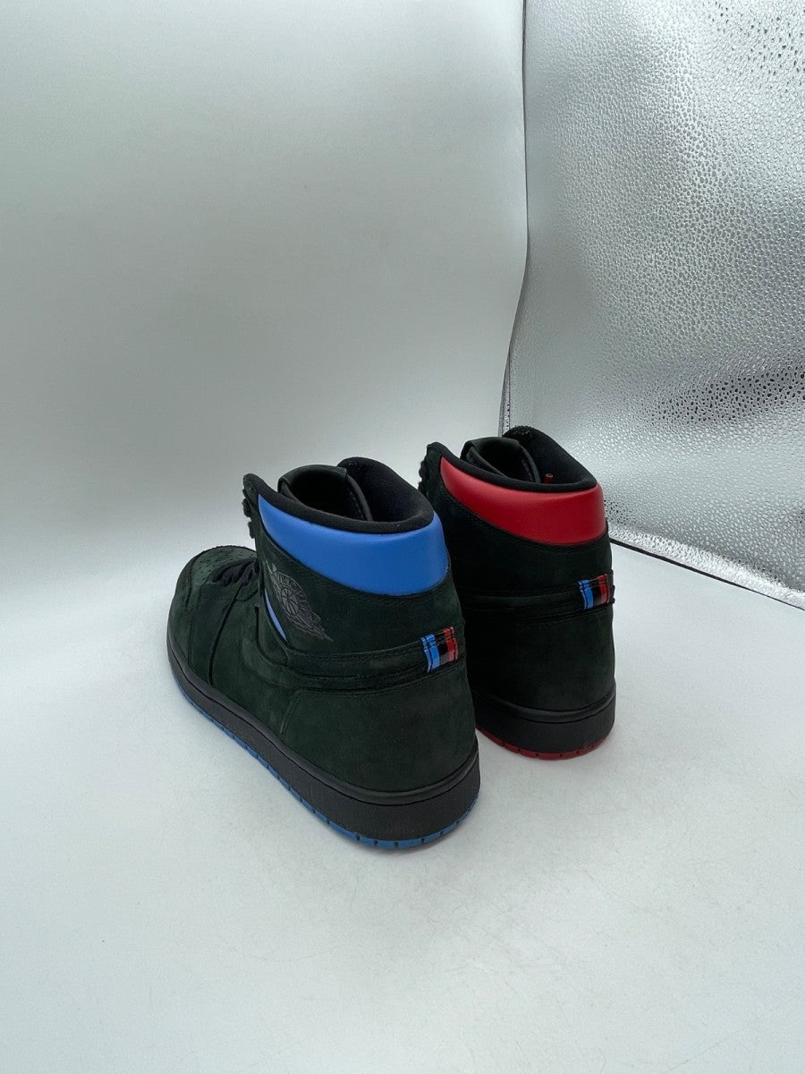 Jordan 1 Retro High OG Quai 54 10.5 (Moderately Worn Pre-Owned)JordanBlack/Italy Blue-University Red - Image 4