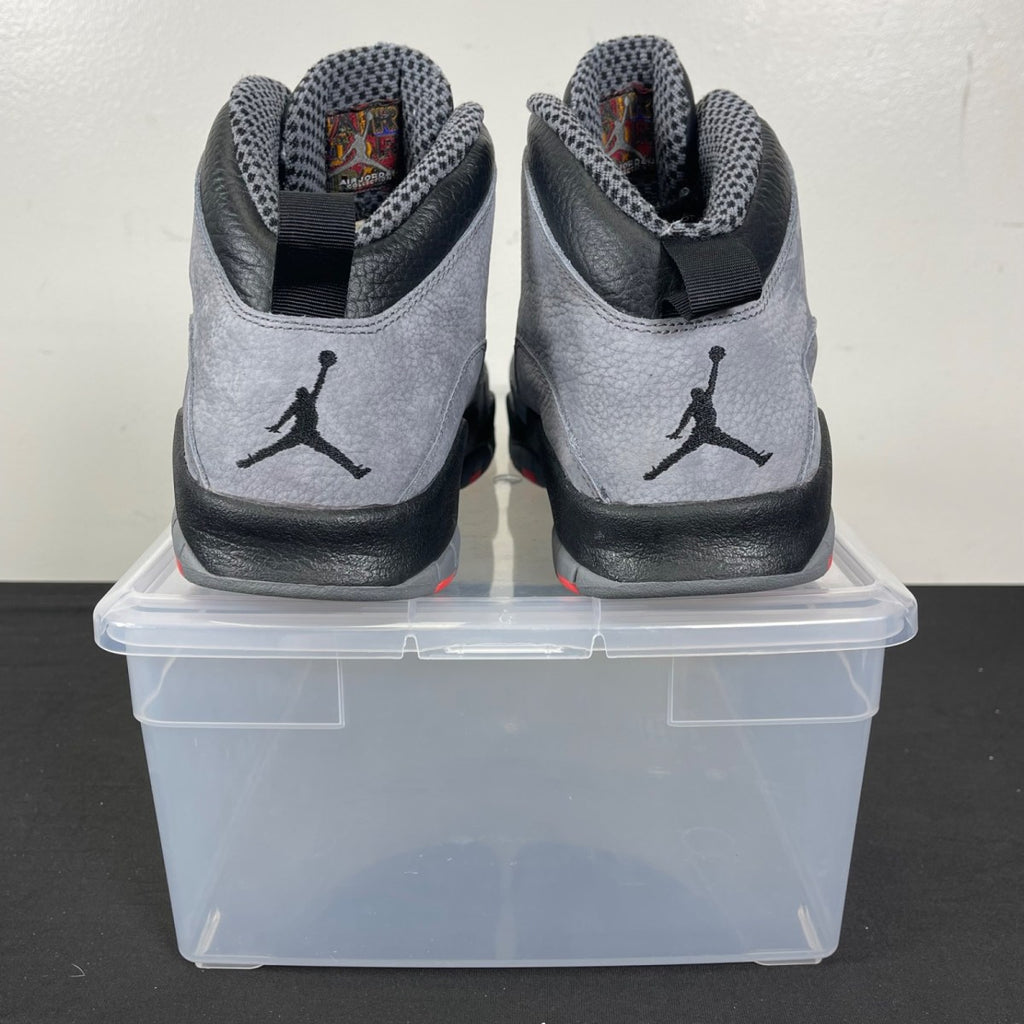 Jordan 10 Retro Cool Grey 10.5 (Moderately Worn Pre-Owned)JordanCool Grey/Black-Infrared - Image 4