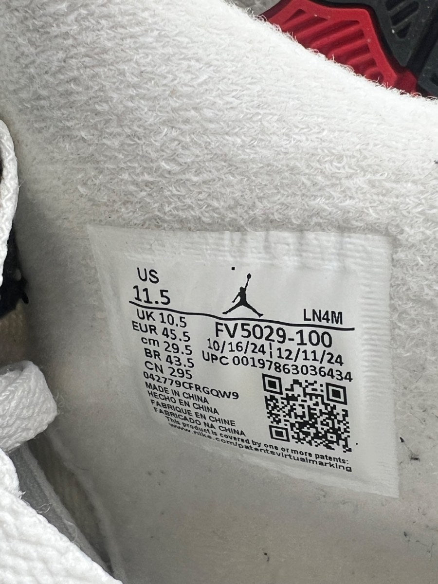 Jordan 4 Retro White Cement (2025) 11.5 (Lightly Worn Pre-Owned) - Image 8