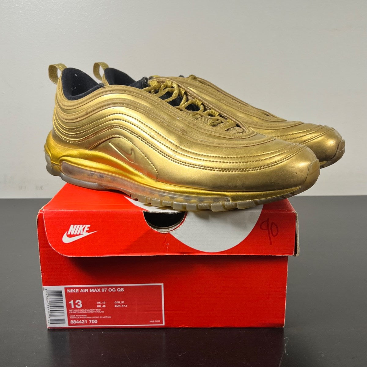 Nike Air Max 97 Metallic Gold (2017/2018) (Size 13) - Image 1