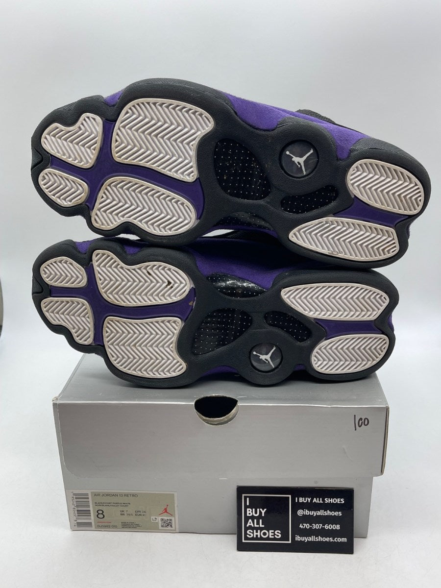 Jordan 13 Retro Court Purple 8 (Moderately Worn Pre-Owned) - Image 7