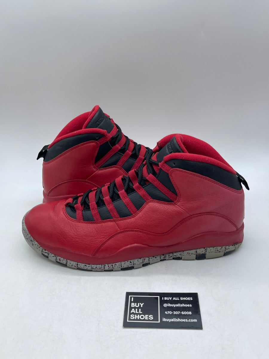 Jordan 10 Retro Bulls Over Broadway 13 (Moderately Worn Pre-Owned) - Image 1