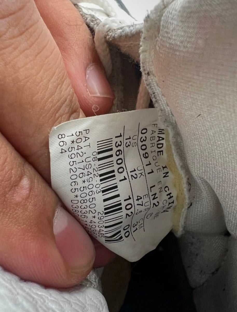 Jordan 12 Retro Flint Grey 13 (Heavily Worn Pre-Owned)JordanWhite/Flint Grey-Metallic Silver - Image 8