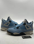 Jordan 4 Retro University Blue 10 (Heavily Worn Pre-Owned)JordanUniversity Blue/Tech Grey-White-Black - Image 1