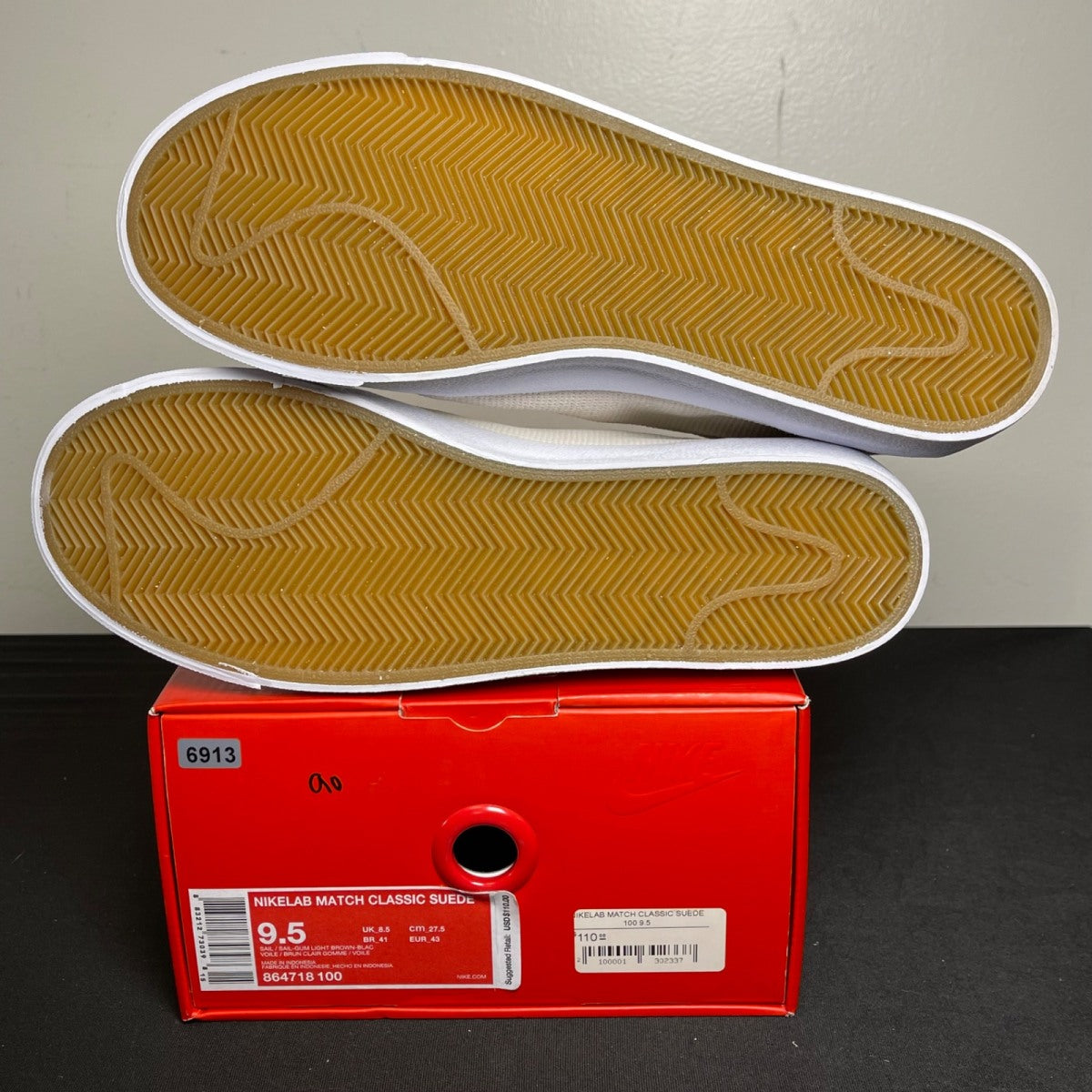 Nike Match Classic Perforated Suede Sail (Size 9.5) - Image 5