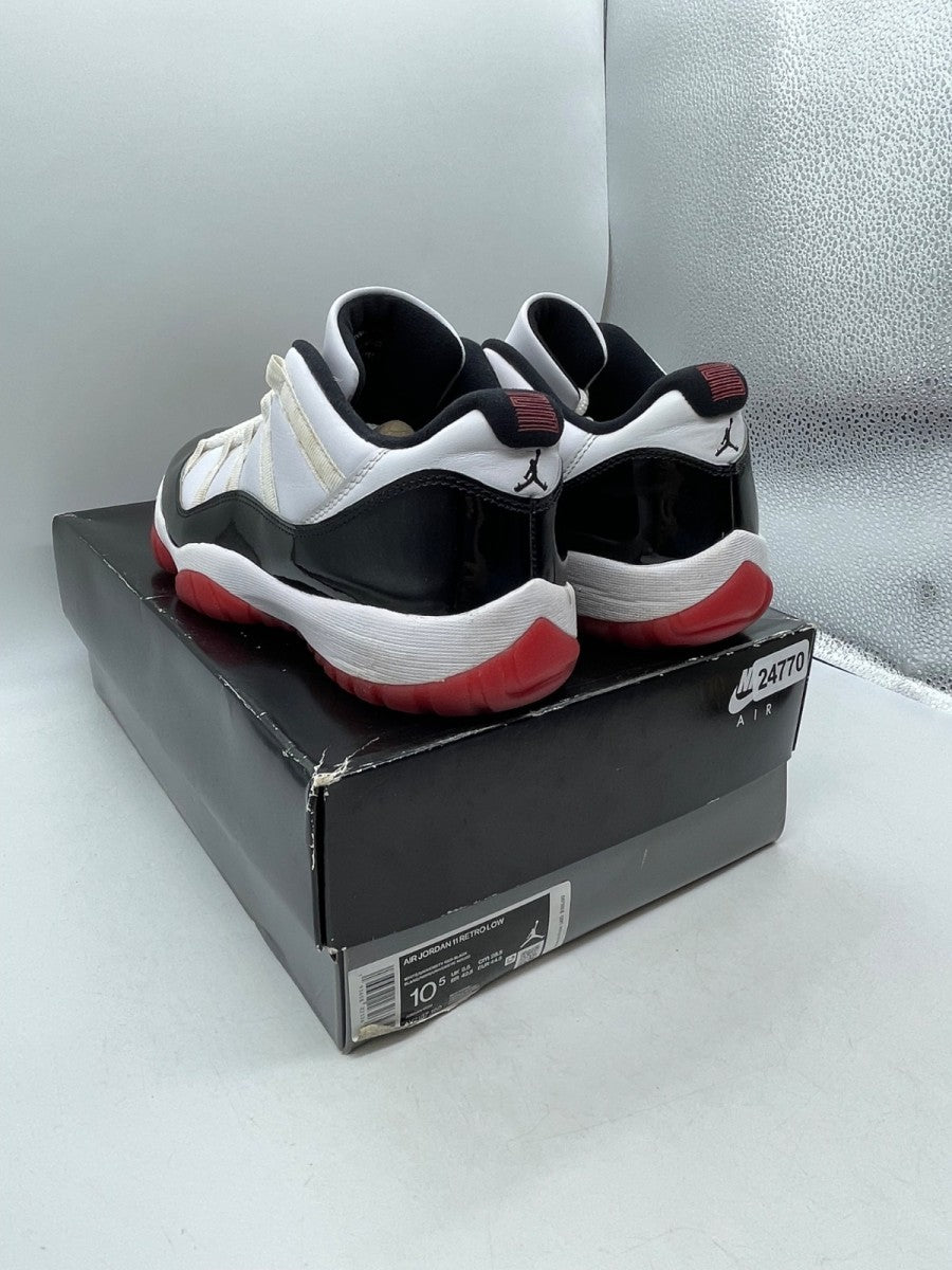 Jordan 11 Retro Low Concord Bred 10.5 (Moderately Worn Pre-Owned)JordanWhite/Gym Red-Black-True Red - Image 4