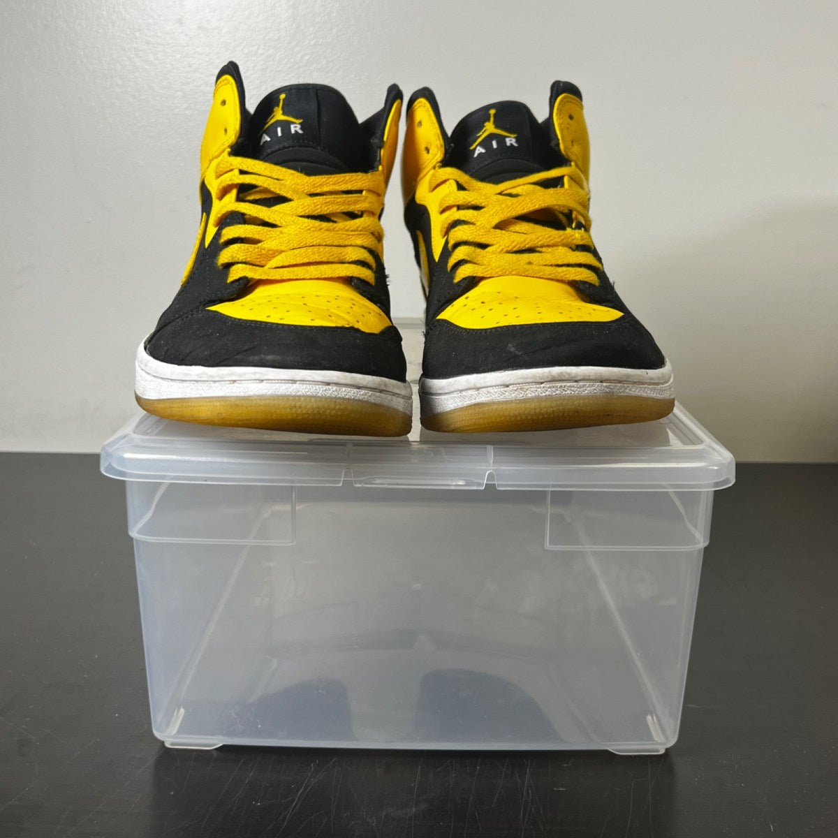 Jordan 1 Retro Beginning Moments Pack (BMP) New Love 13 (Heavily Worn Pre-Owned)JordanBlack/Varsity Maize-White - Image 2
