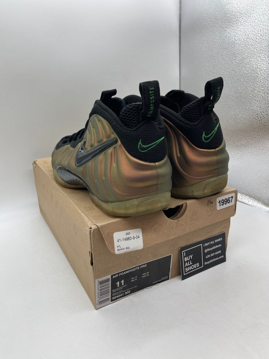 Nike Air Foamposite Pro Gym Green 11 (Moderately Worn Pre-Owned) - Image 4