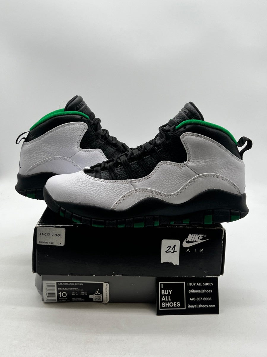 Jordan 10 Retro Seattle 9.5 (Lightly Worn Pre-Owned) - Image 1